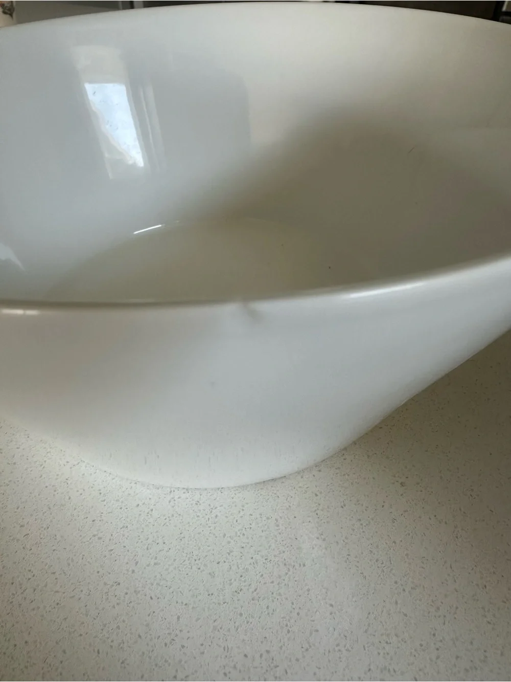 Crate & Barrel White Ceramic Bowls - Set of 2